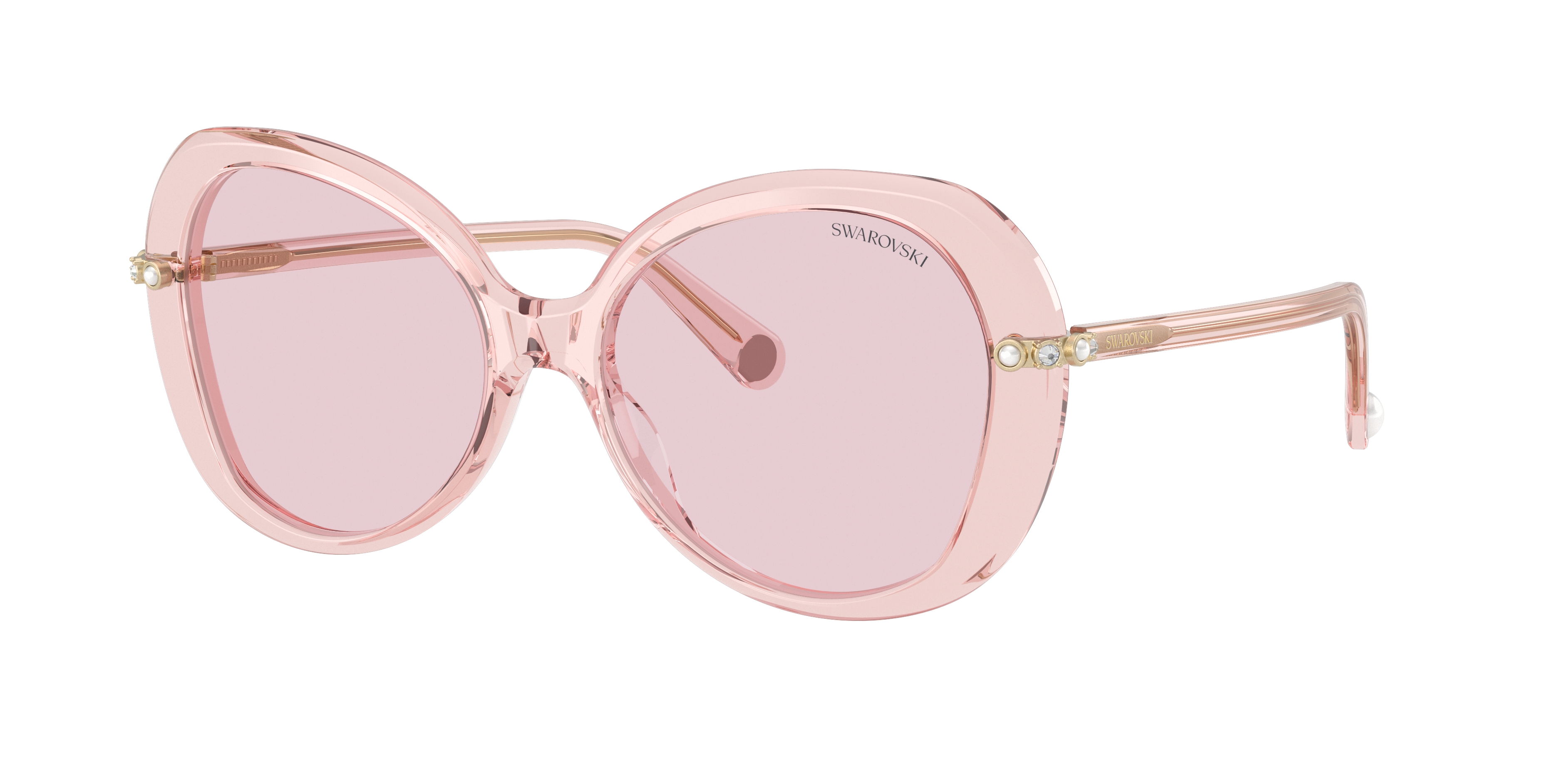 Swarovski Woman Sunglass SK6059 -  Frame color: Transparent Pink, Lens color: Pink