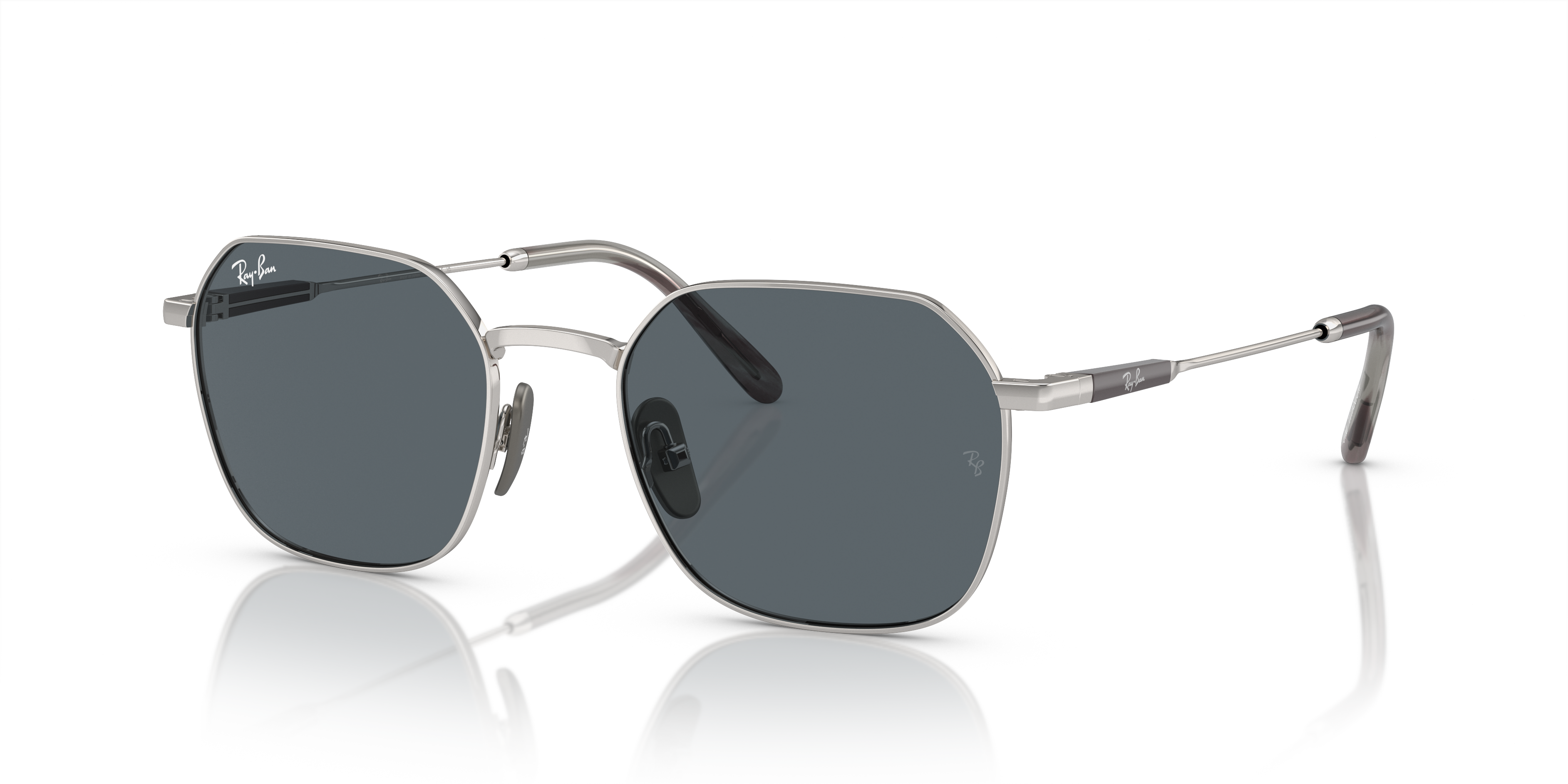 Ray-Ban RB8094 Jim Titanium M (53 - 20) with Blue lenses and