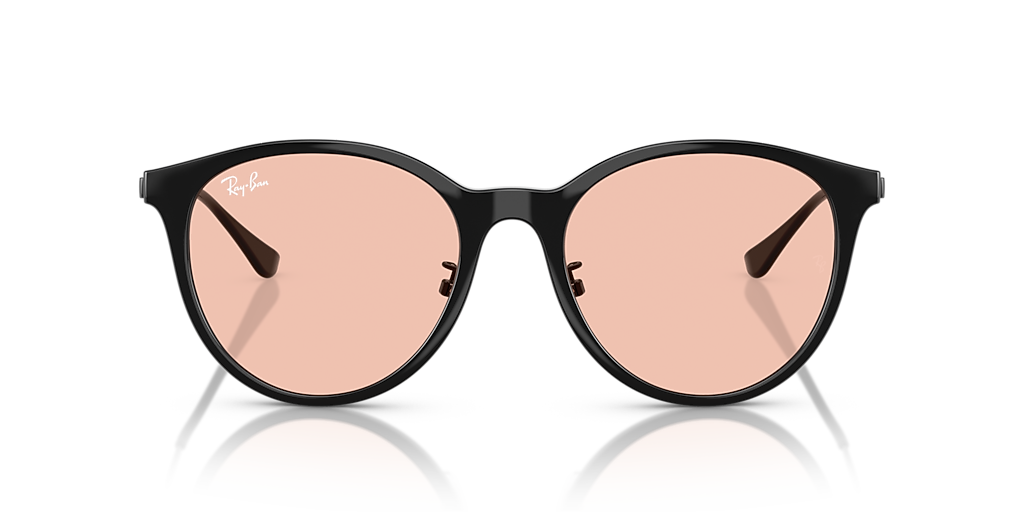 Ray-Ban RB4334D サングラス Ray-Ban RB4334D XXL (55 - 19) with Pink lenses and Black frame