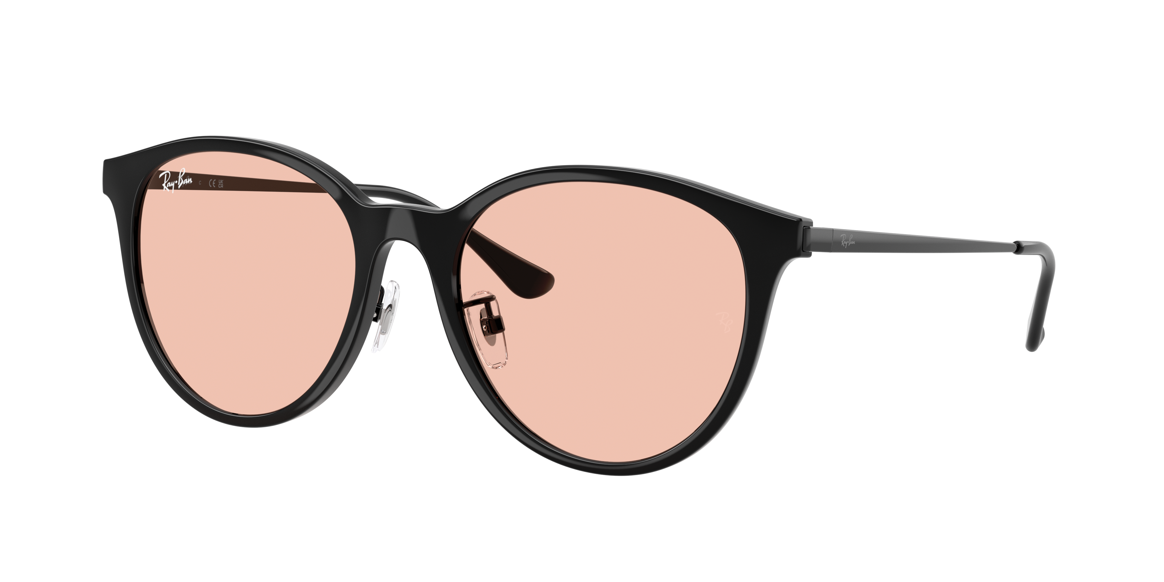 K*M様 Ray-Ban サングラス　RB 4334D Ray-Ban RB4334D XXL (55 - 19) with Pink lenses and Black frame
