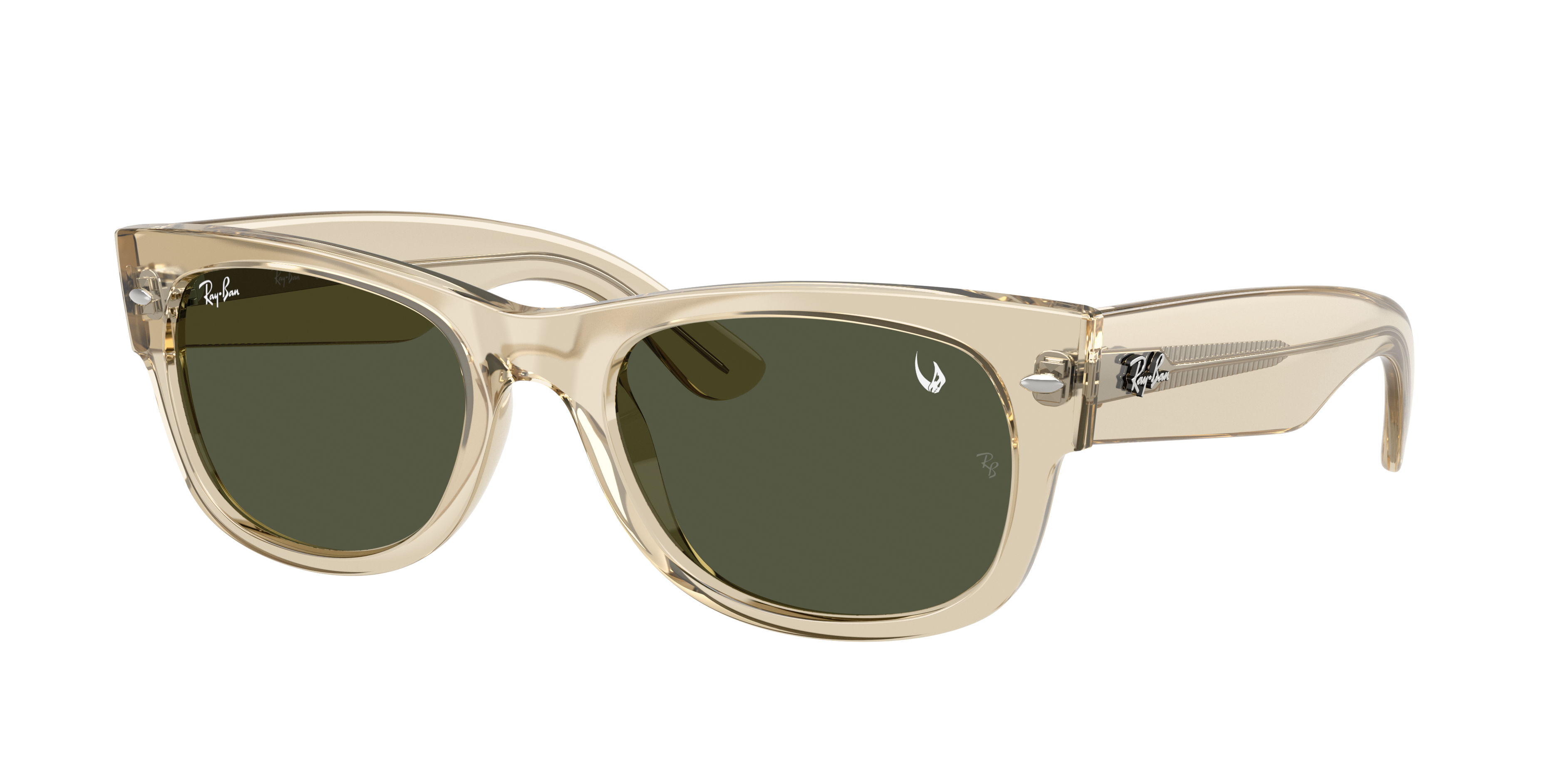 Ray-Ban Unisex Sunglass Ray-Ban Star Wars™ – Grogu Mega Wayfarer II -  Frame color: Beige, Lens color: Green