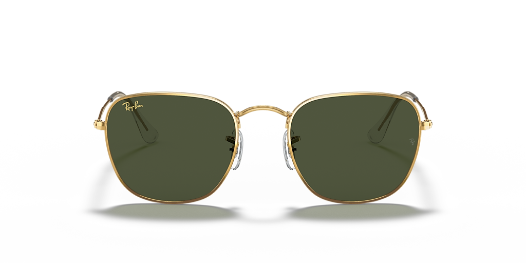 サングラス ^ONE BRILLIANT^ NaoOB457Grey Nao-OB457-Grey Ray-Ban RB3857 Frank S (51 - 20) with Green lenses and Gold