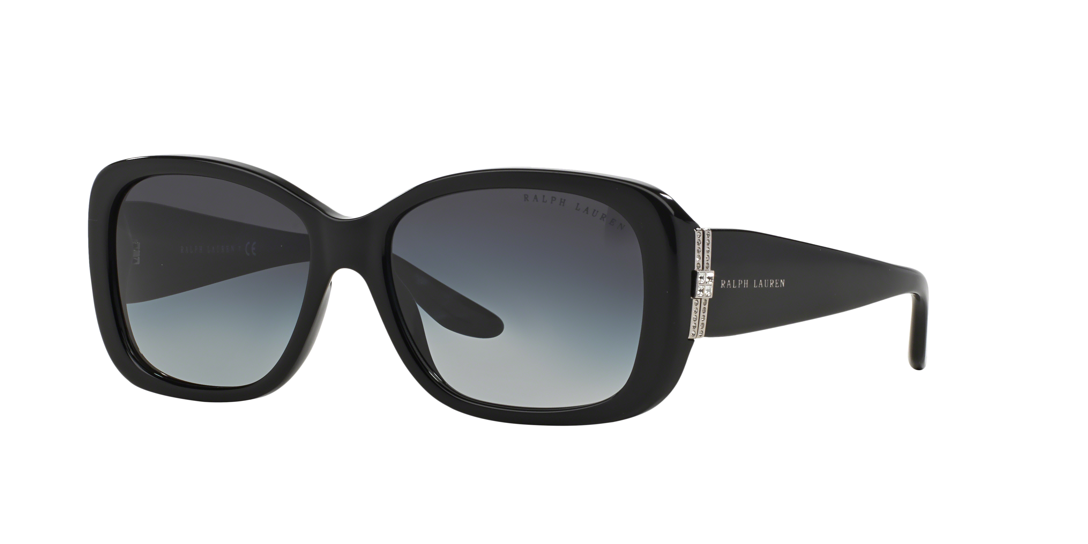 Ralph Lauren Woman Sunglass RL8127B -  Frame color: Shiny Black, Lens color: Gradient Grey
