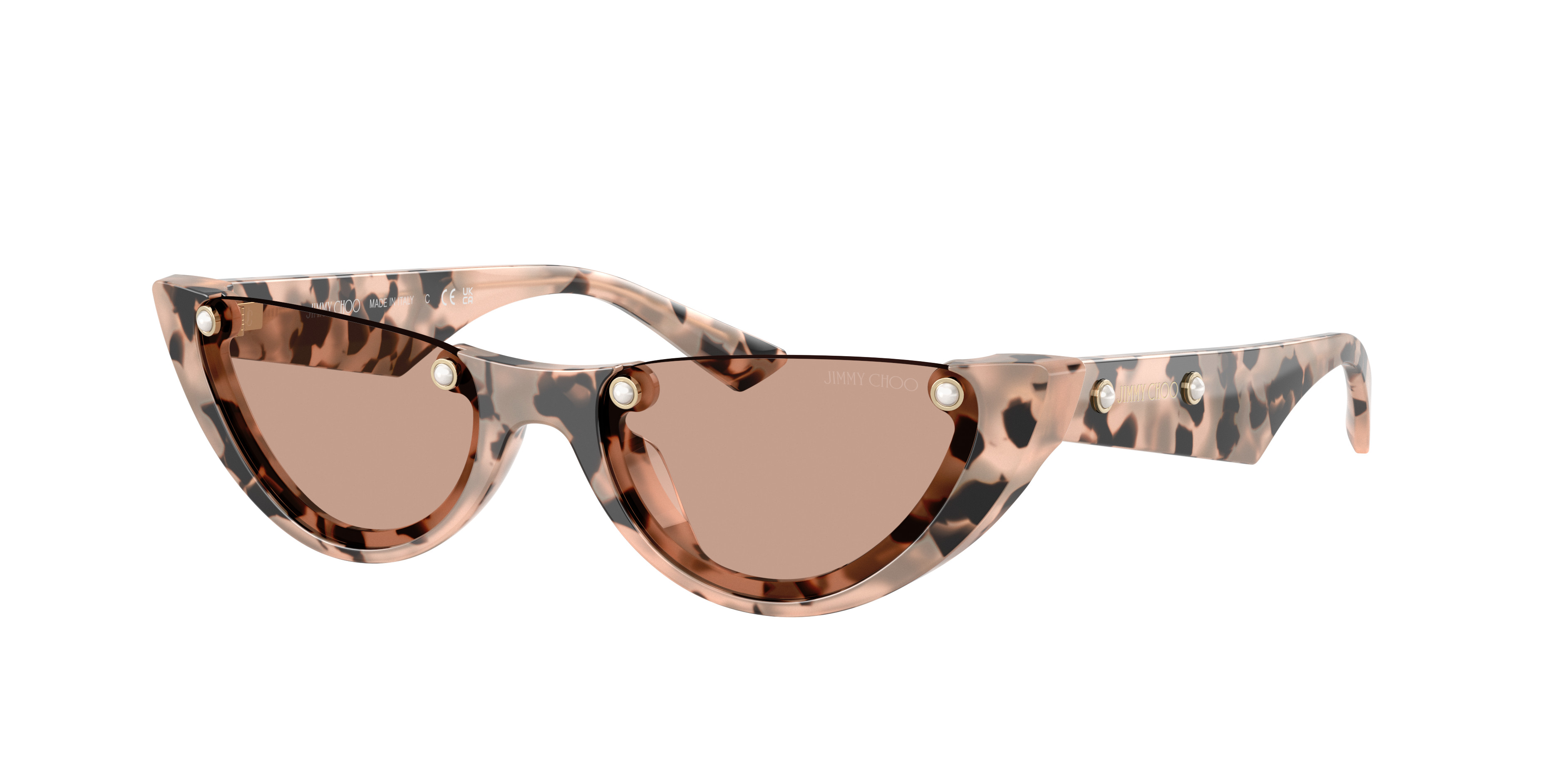 Jimmy Choo Woman Sunglass JC5049HU -  Frame color: Pink Havana, Lens color: Brown