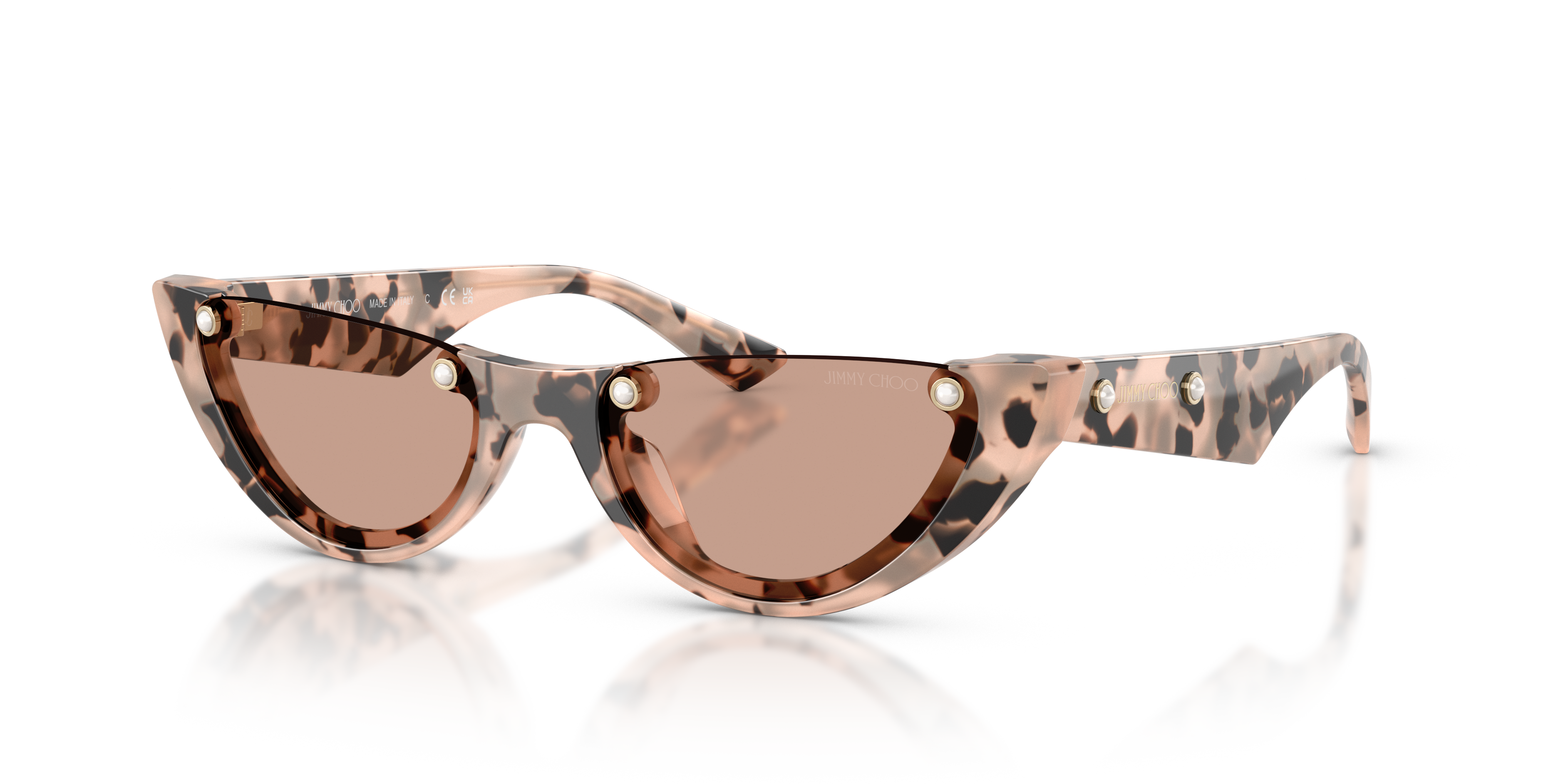 Crooked Eye Q Nashville皿 Jimmy Choo JC5049HU S (53 - 17) with Brown lenses and Tortoise