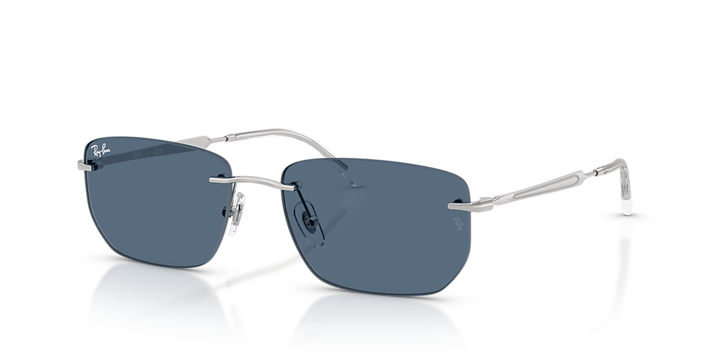 Ray-Ban RB3768 M (56 - 17) with Blue lenses and Silver frame
