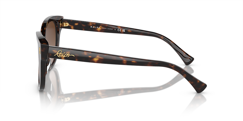 Sunglasses Ralph RA5305U M (56 - 17) with Brown lenses and Black frame Image 3 of 5