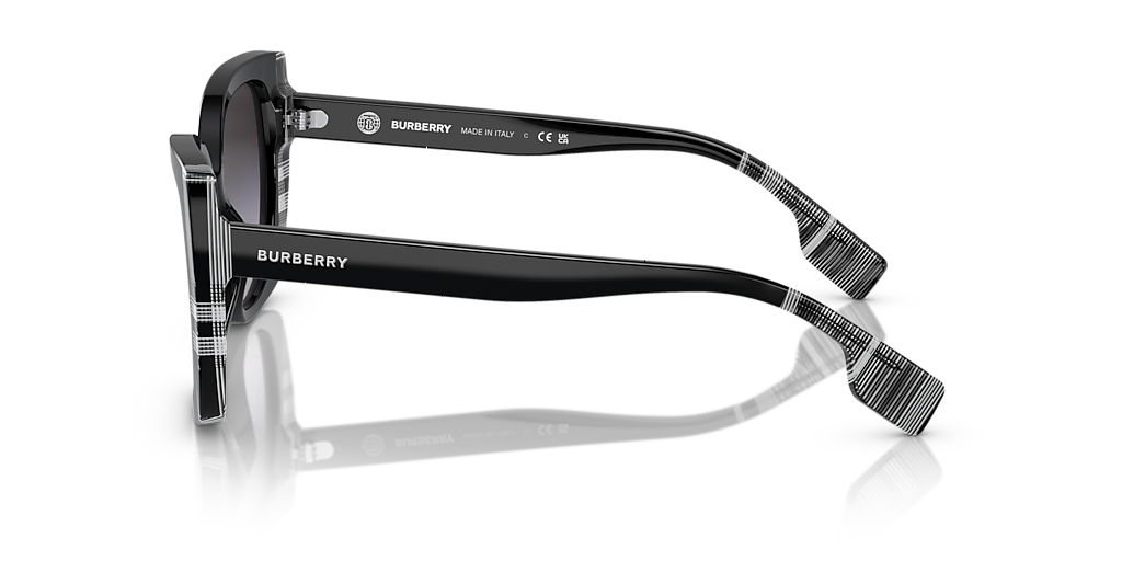 バーバリー　ぷー Burberry BE4393 Meryl M (54 - 17) with Grey lenses and Black