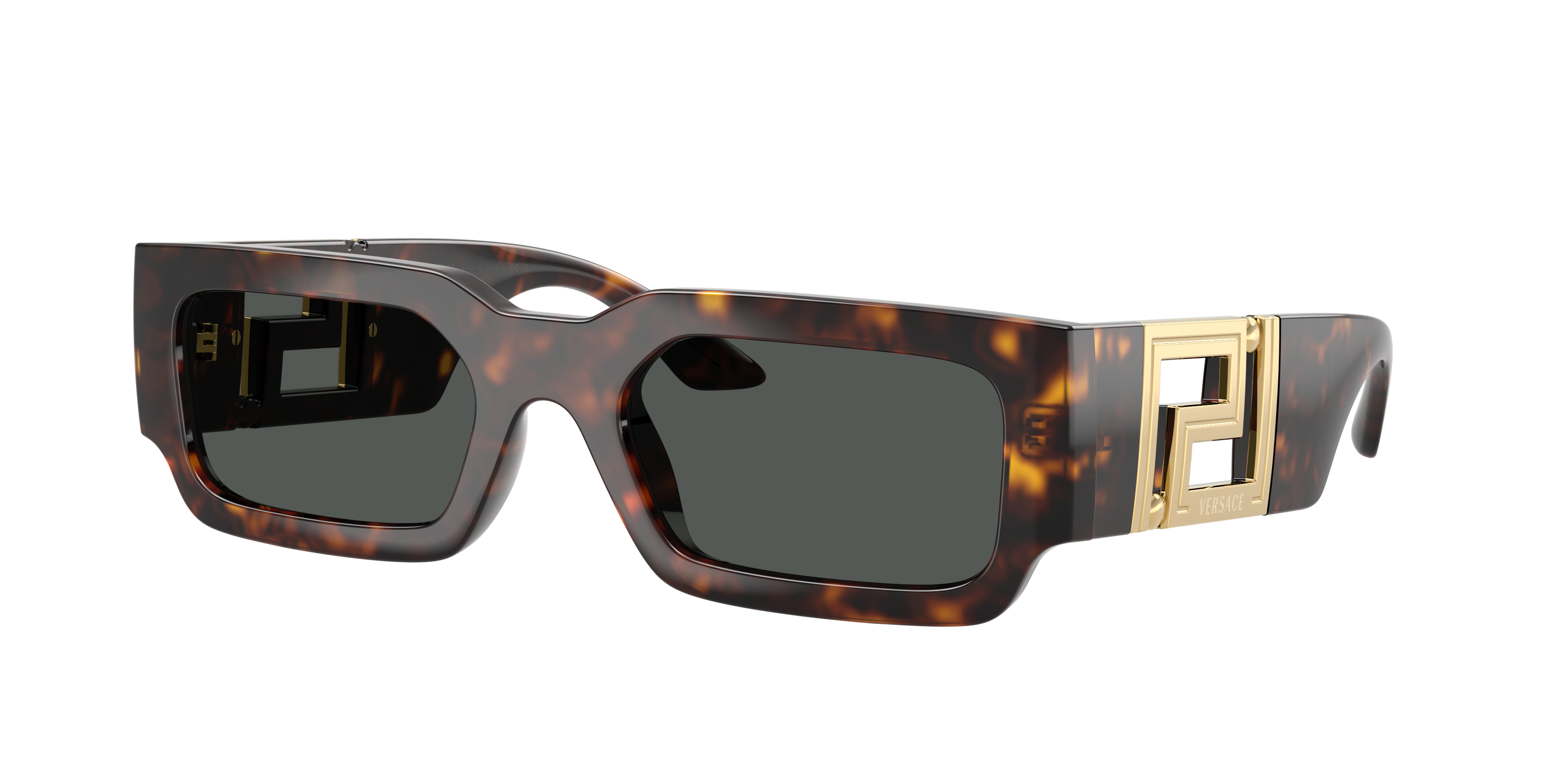 Versace Man Sunglass VE4506U -  Frame color: Havana, Lens color: Dark Grey