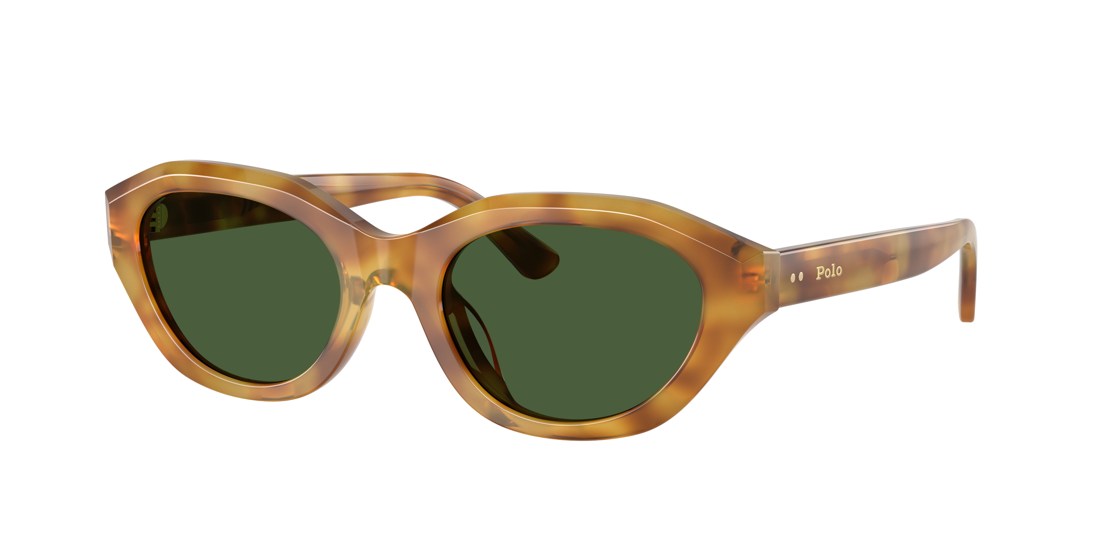 Polo Ralph Lauren Woman Sunglass PH4237U -  Frame color: Shiny Tortoise Light Brown, Lens color: Dark Green