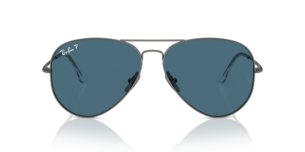 【JORDAN23】Ray-Ban AVIATOR アビエーター Ray-Ban Aviator Titanium Polarized+ Lenses XXL (62 - 14) with Blue