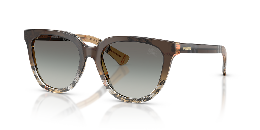 Burberry BE4469F L (53 - 18) with Grey lenses and Brown frame