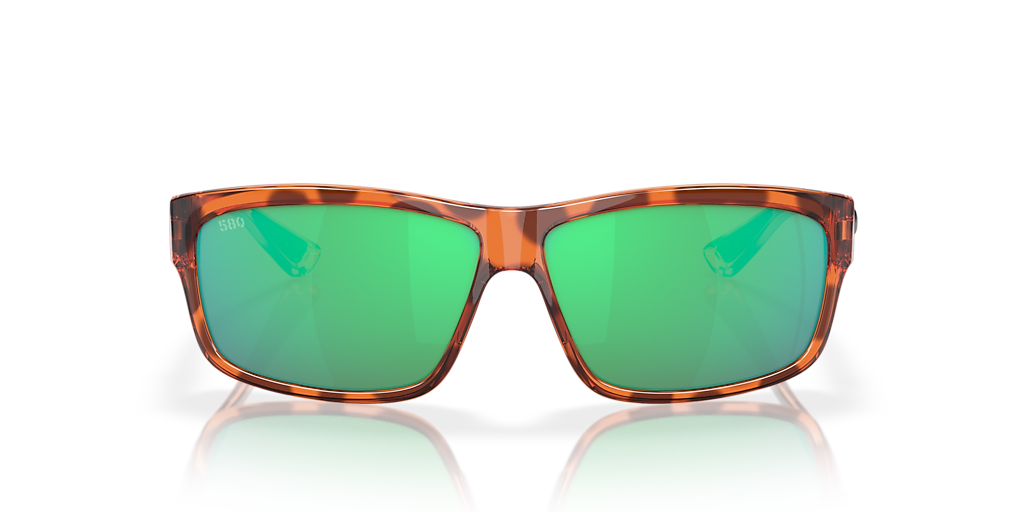COSTA 6S9047 Cut Honey Tortoise - Unisex Sunglasses, Green Mirror Lens
