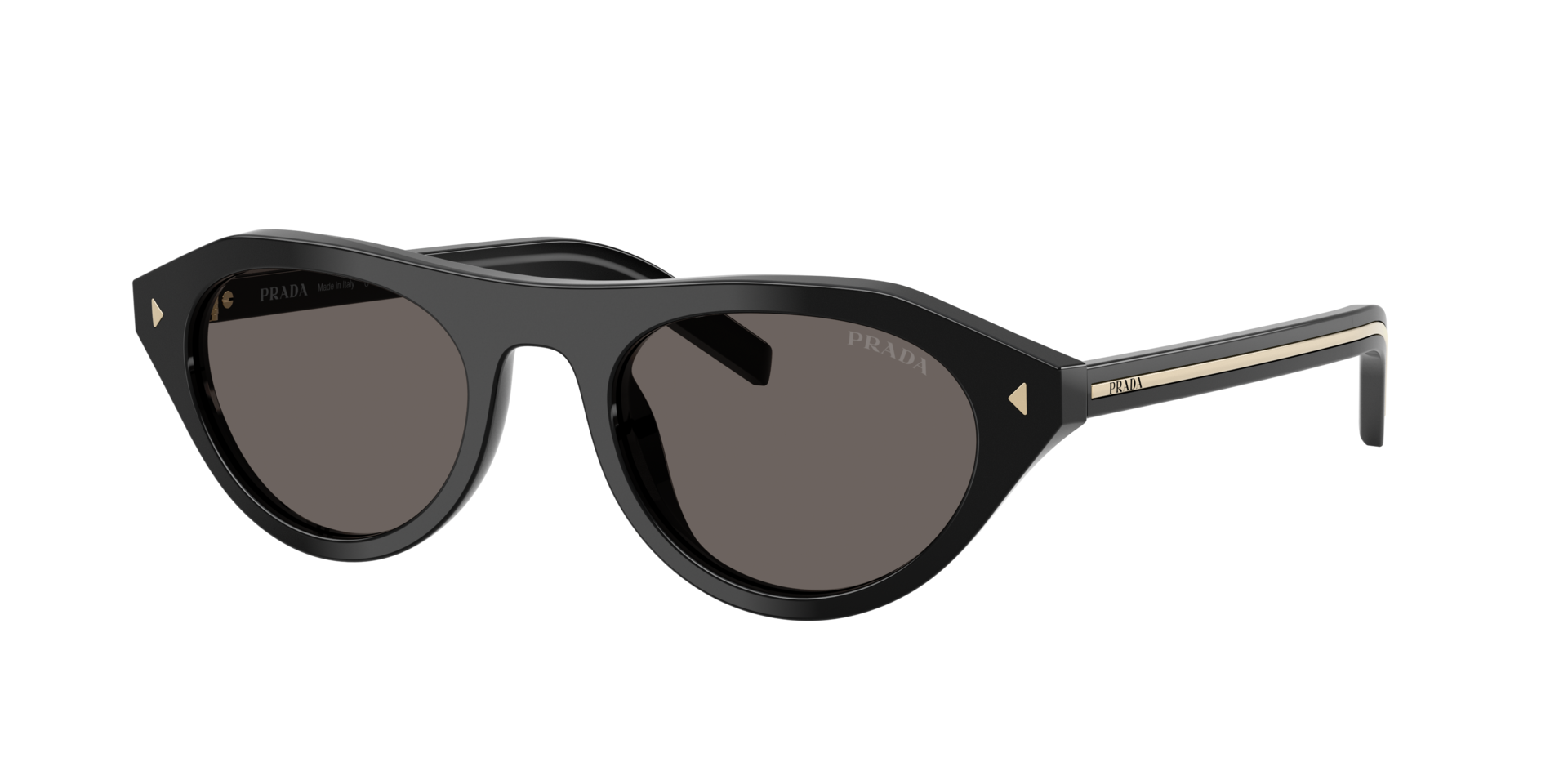 Prada Woman Sunglass PR B15SF - Frame color: Black, Lens color: Dark Grey