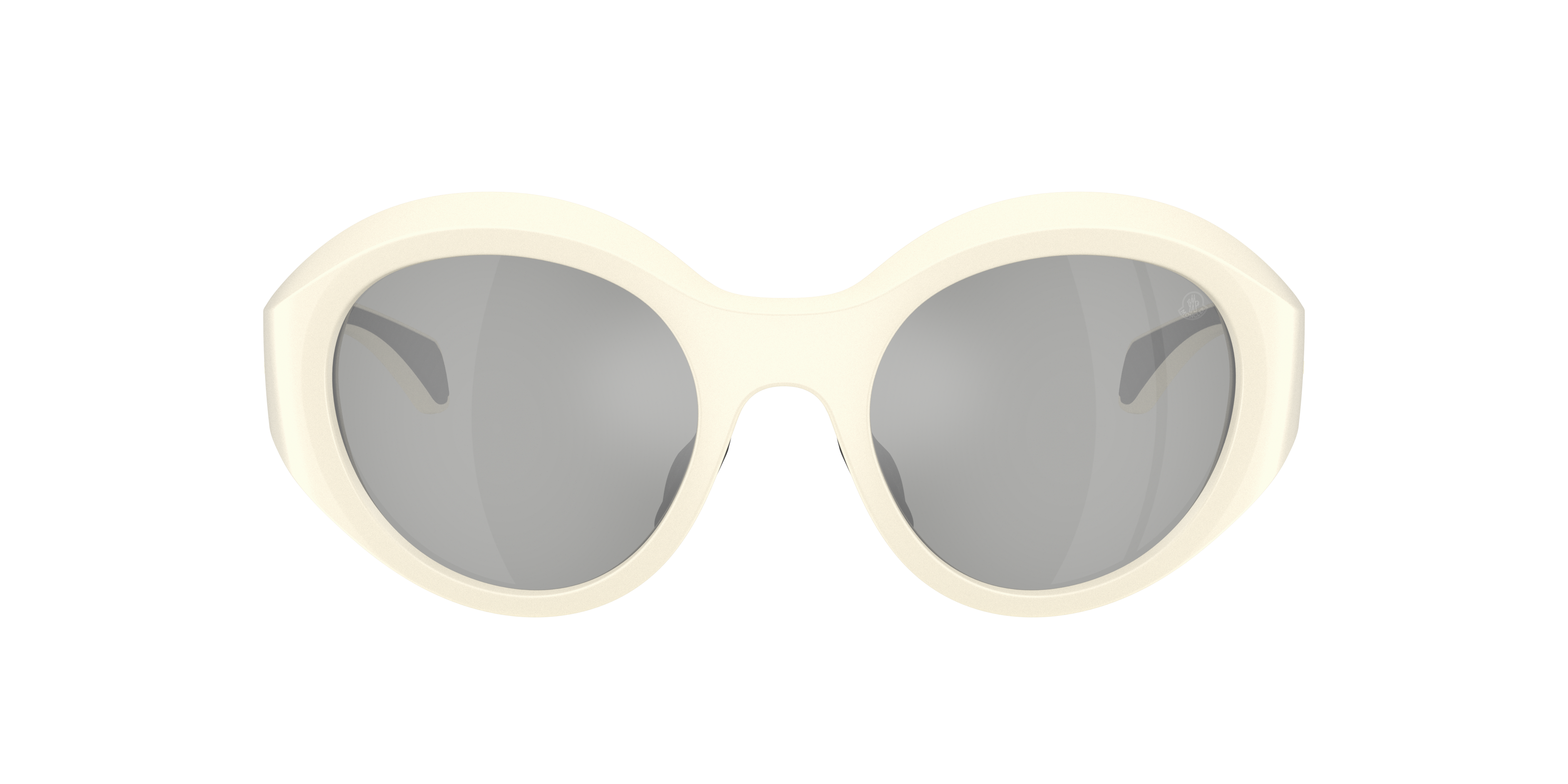 Moncler Unisex Sunglass Me8005 Futuro In Clear Mirror Silver