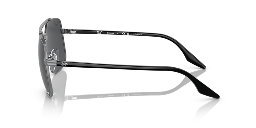 RAY-BAN RB3699 Gunmetal - Unisex Sunglasses, Dark Grey Lens