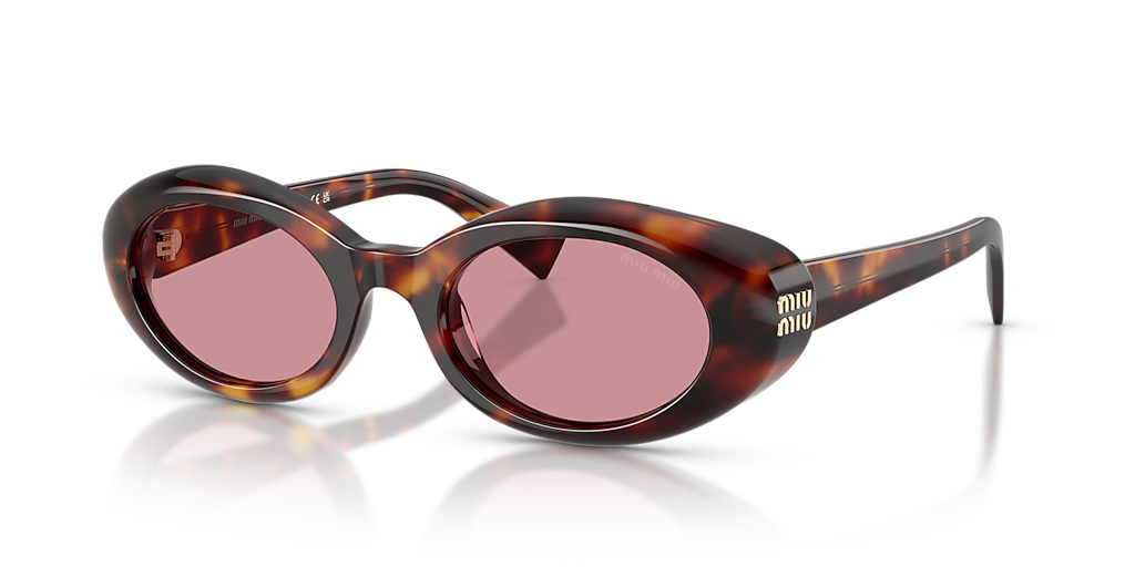 Miu Miu MU B09S S (52 - 21) with Pink lenses and Tortoise frame