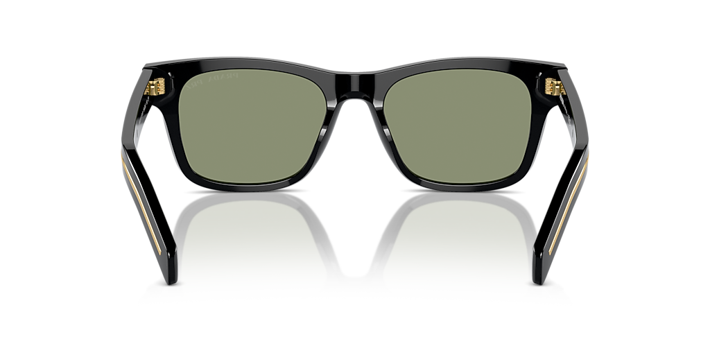 Prada PR A17SF XL (55 - 18) with Green lenses and Black frame