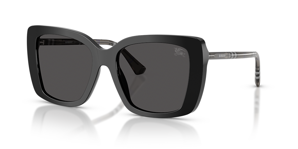 Burberry BE4456 M (54 - 18) with Grey lenses and Black frame