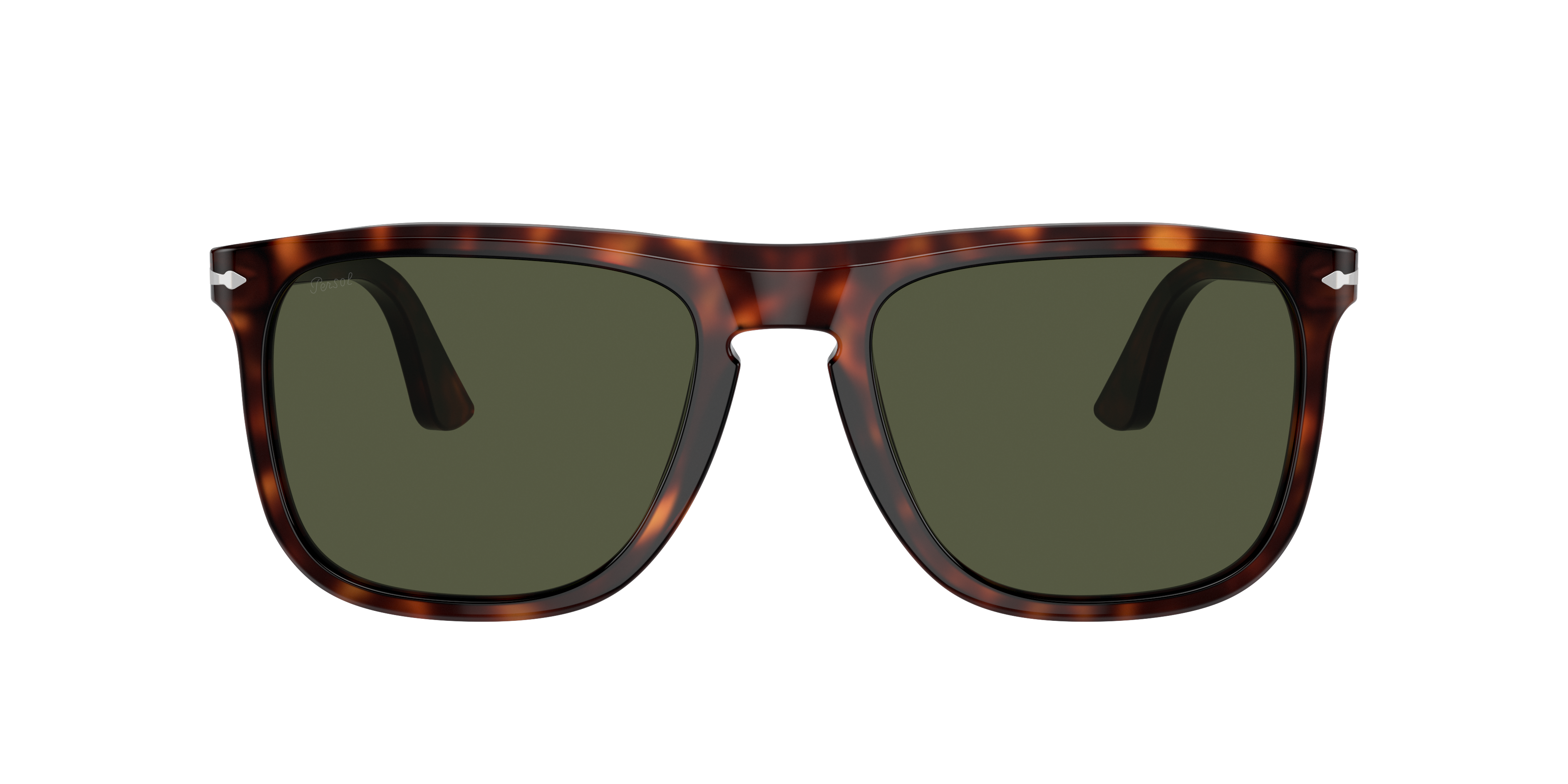 Persol PO3336S XL (57 - 21) with Green lenses and Tortoise frame