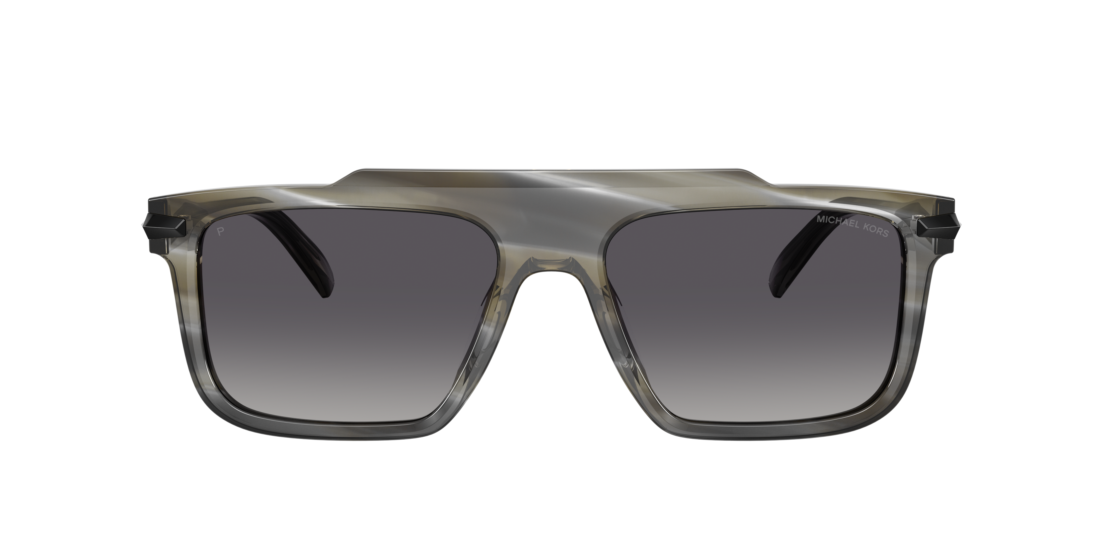Michael Kors Boston XL (57 - 18) with Grey lenses and Brown frame