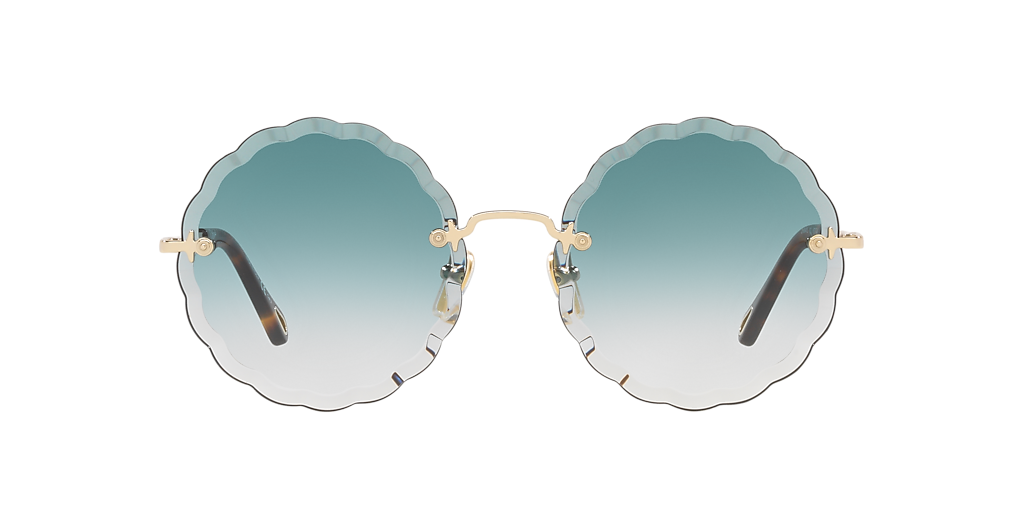 Chloé CH0047S XXS (60 - 17) with Blue lenses and Brown frame