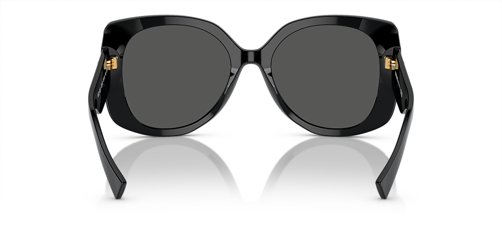 VERSACE VE4387 Black - Women Luxury Sunglasses, Dark Grey Lens