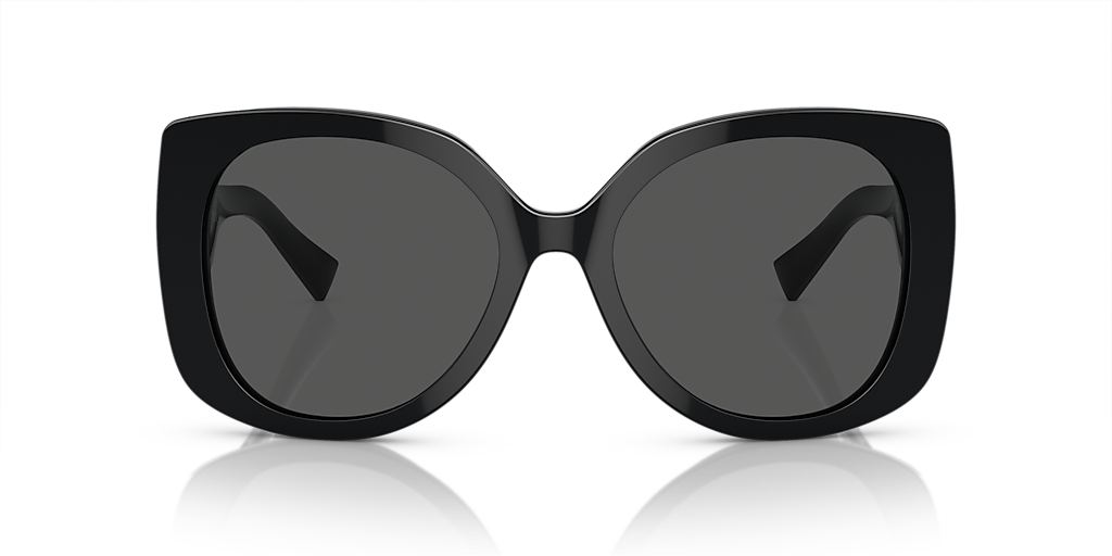 VERSACE VE4387 Black - Women Luxury Sunglasses, Dark Grey Lens