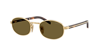 プラダ アイウェア 0PR B53S サングラス Prada PR B53S S (52 - 21) with Brown lenses and Gold frame