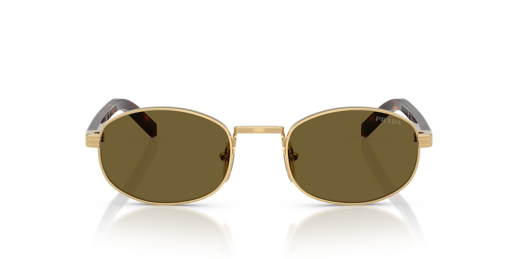 プラダ アイウェア 0PR B53S サングラス Prada PR B53S S (52 - 21) with Brown lenses and Gold frame