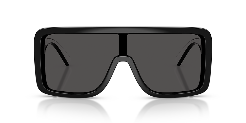 DOLCE&GABBANA DG6204 Black - Unisex Luxury Sunglasses, Dark Grey Lens