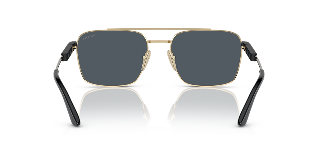 Prada PR 67ZS L (56 - 18) with Grey lenses and Gold frame