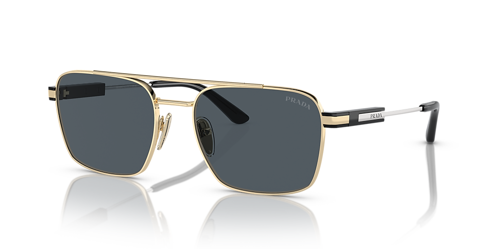 Prada PR 67ZS L (56 - 18) with Grey lenses and Gold frame