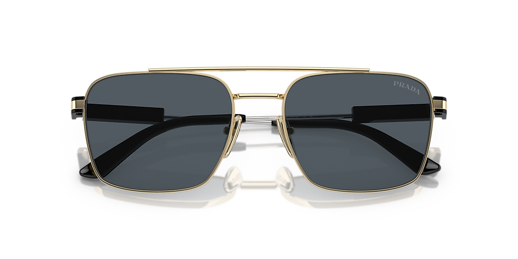 Prada PR 67ZS L (56 - 18) with Grey lenses and Gold frame