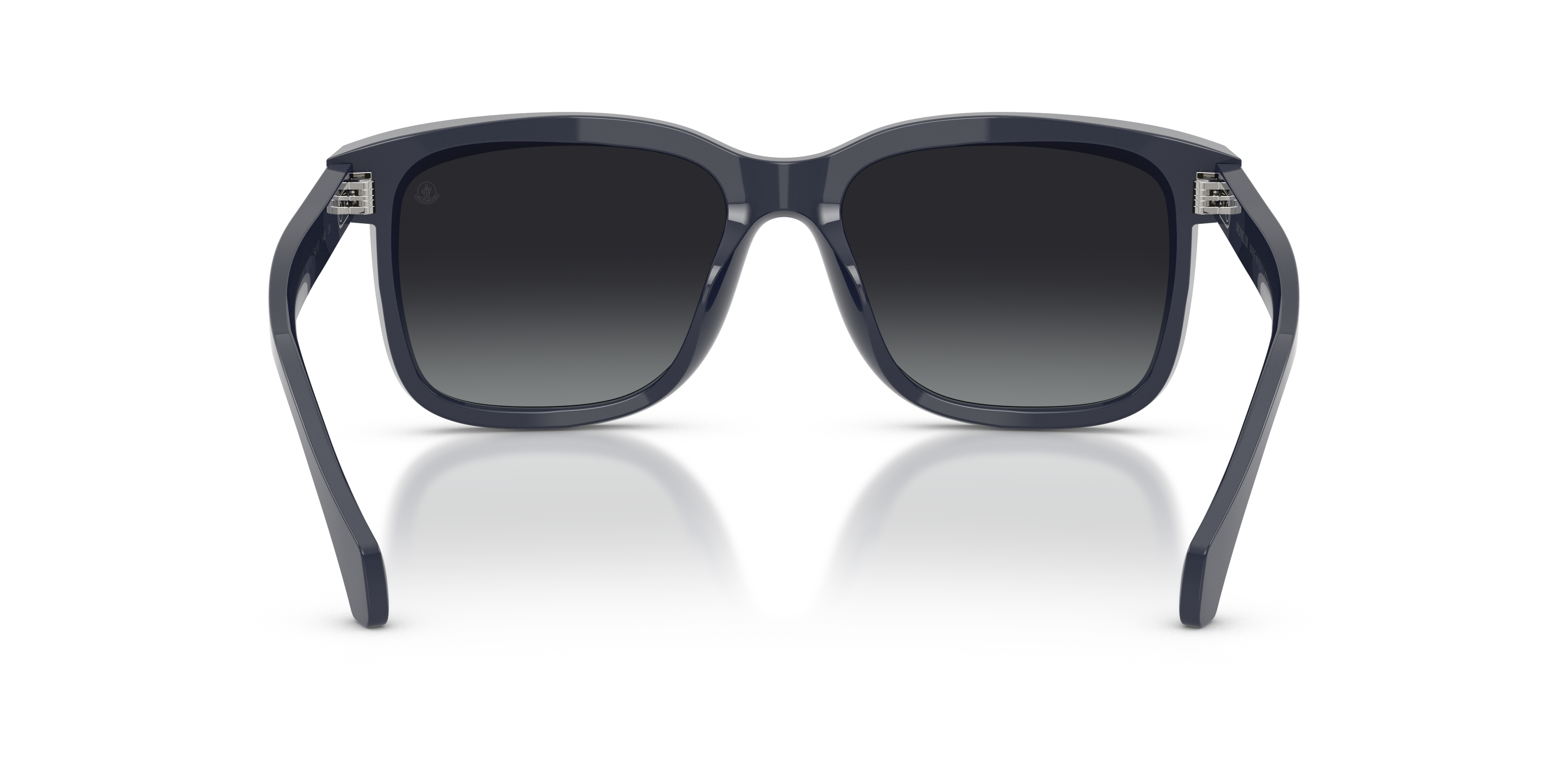 MONCLER ME6018 Valaire Shiny Dark Blue - Unisex Sunglasses, Polar Gradient Grey Lens