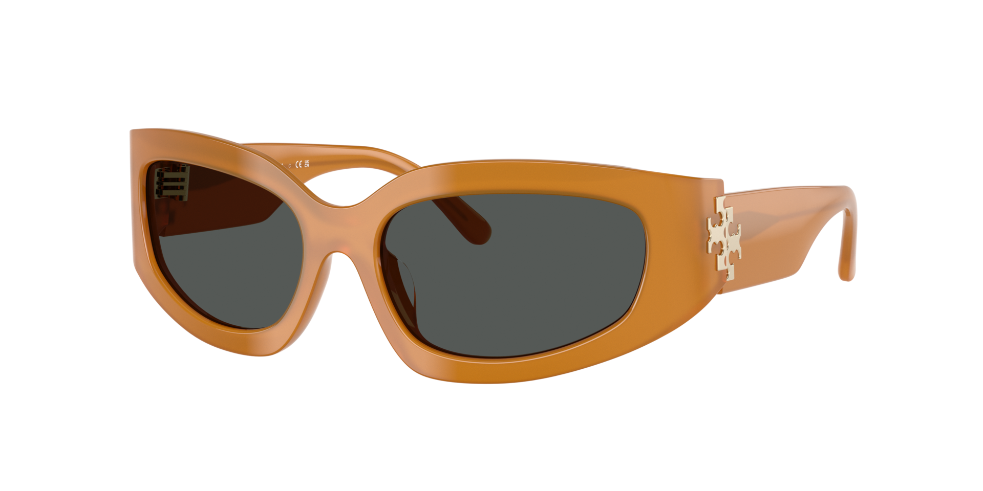 Tory Burch Woman Sunglass TY7211 -  Frame color: Opal Dark Orange, Lens color: Grey
