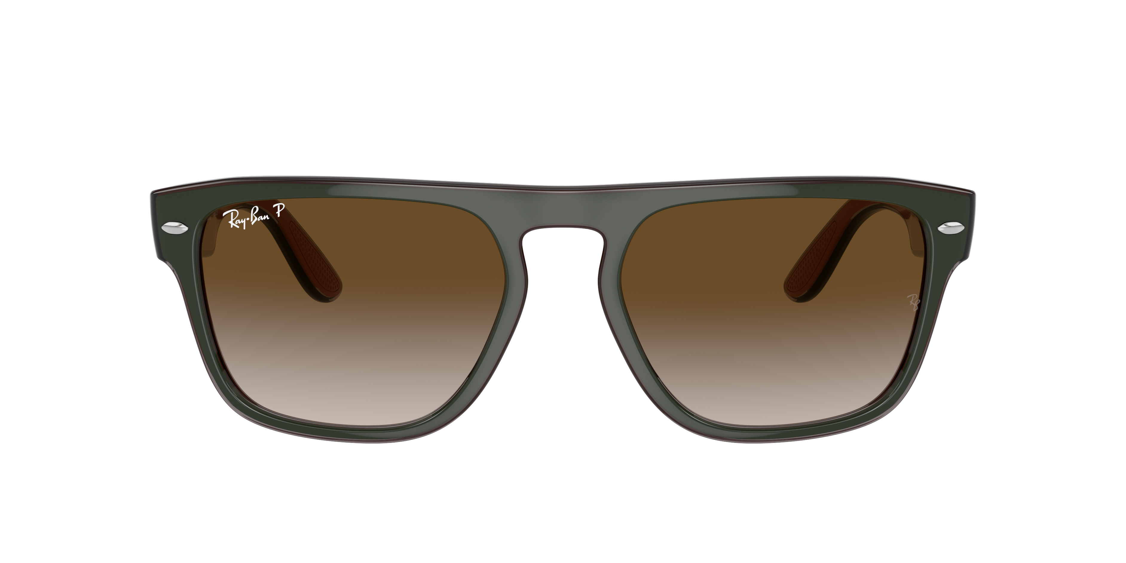 Ray-Ban RB1970 9147/AFブラウンレンズ Ray-Ban SQUARE RB 1971 Gold/Brown Gradient 9147/51