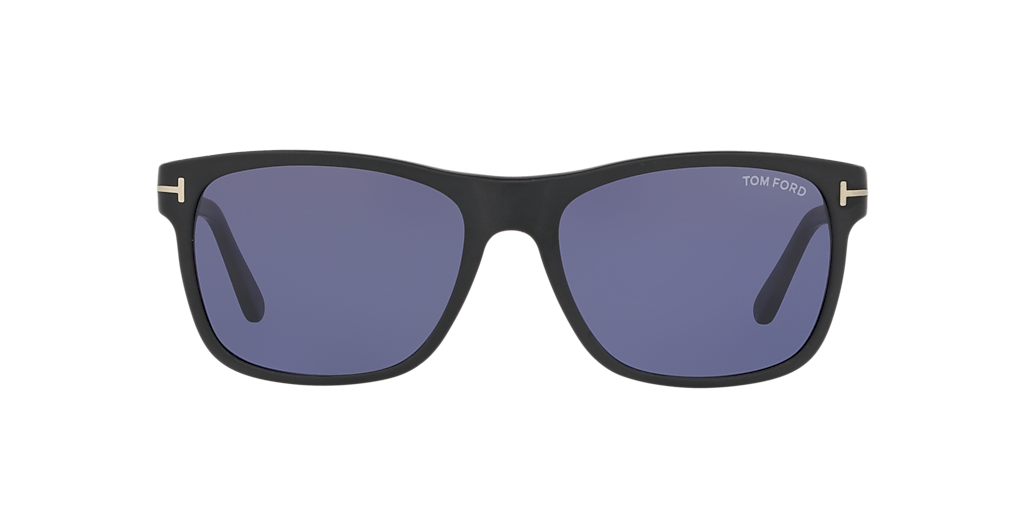 TOM FORD FT0698 Black Matte - Man Luxury Sunglasses, Blue Lens