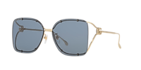 GUCCI GG1713SA Silver - Women Luxury Sunglasses, Purple Lens