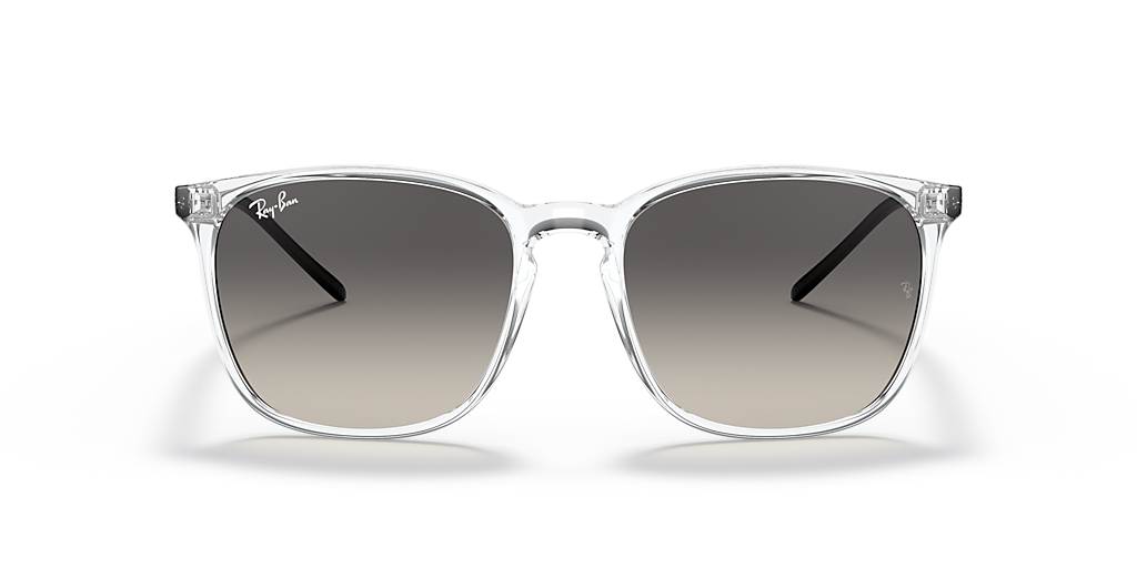 Ray-Ban RB4387 M (56 - 18) with Grey lenses and Transparent frame
