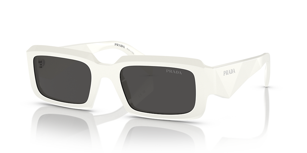 PRADA オルゴール 白色 Prada PR 27ZS L (54 - 21) with Grey lenses and White frame