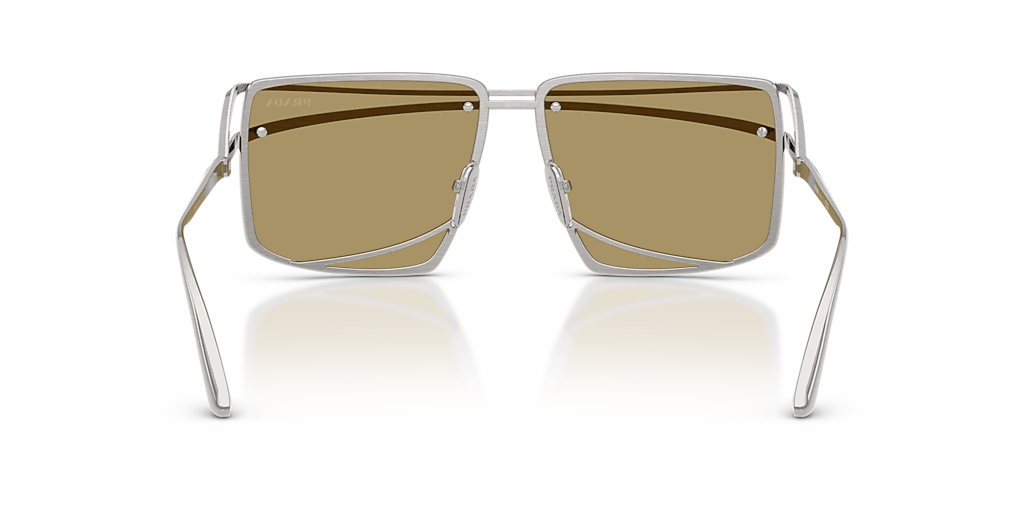 Prada PR C55S XL (58 - 15) with Green lenses and Silver frame