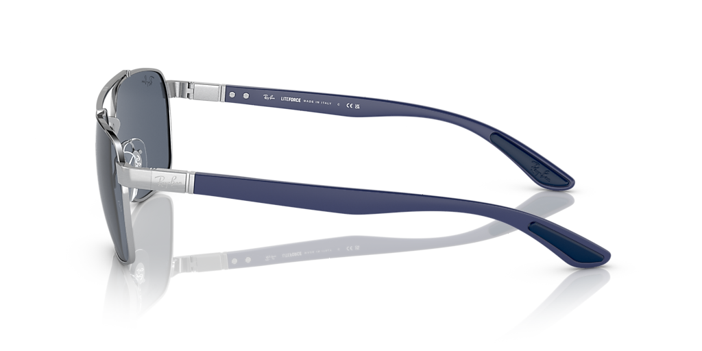 Ray-Ban RB3701 XXL (59 - 17) with Grey lenses and Silver