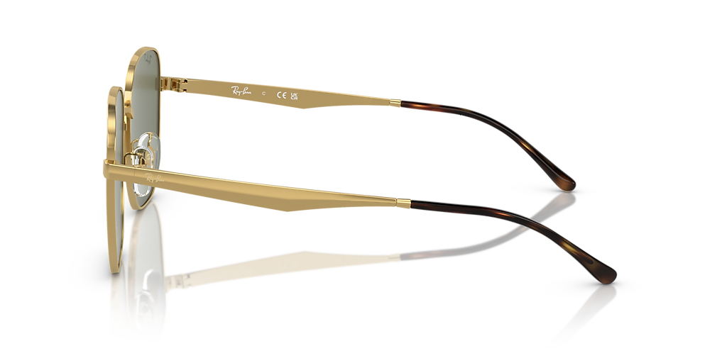 Ray-Ban RB3713D XL (57 - 18) with Green lenses and Gold frame