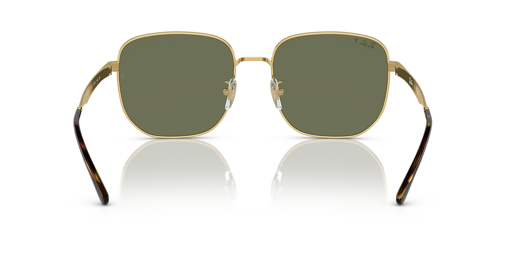 Ray-Ban RB3713D XL (57 - 18) with Green lenses and Gold frame