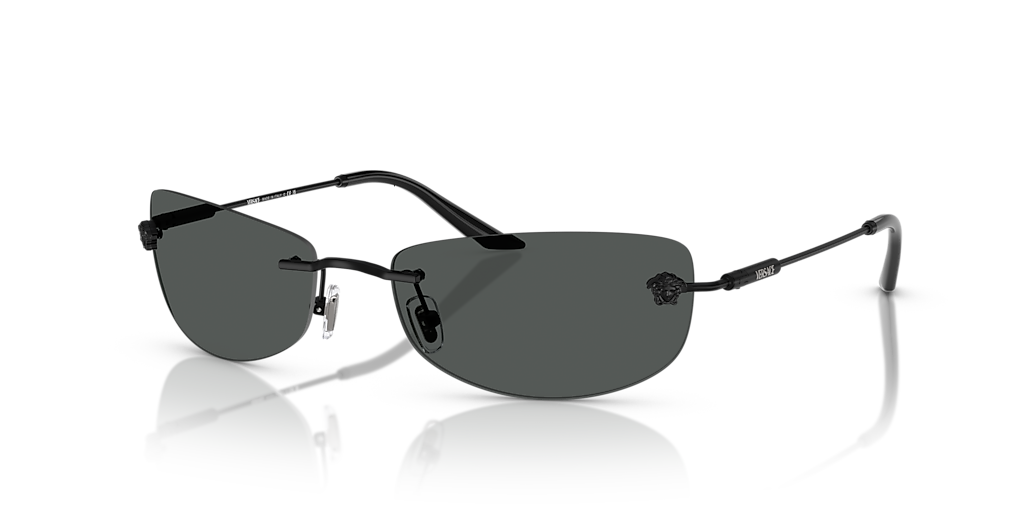 Versace VE2279 XL (60 - 18) with Grey lenses and Black frame