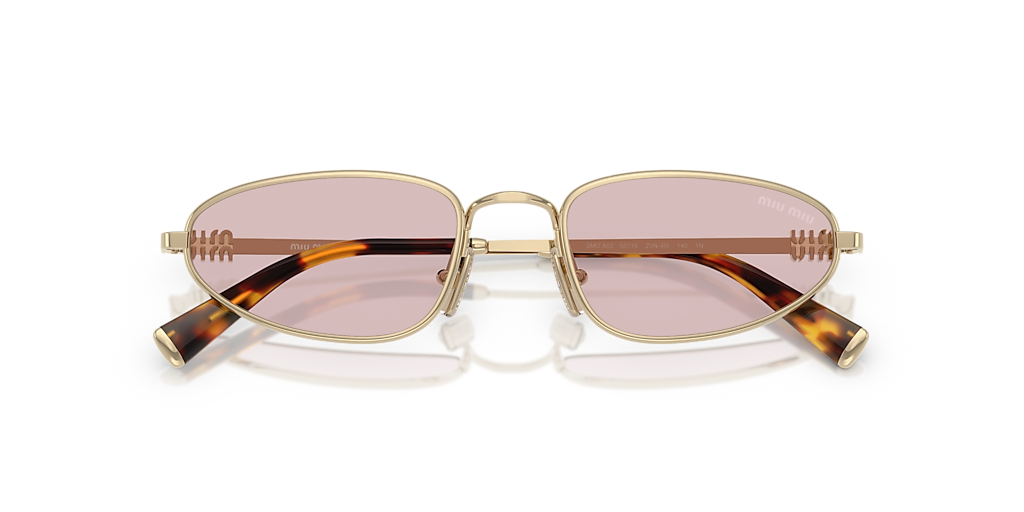 M♡ Miu Miu MU A56S L (66 - 02) with Violet lenses and Gold