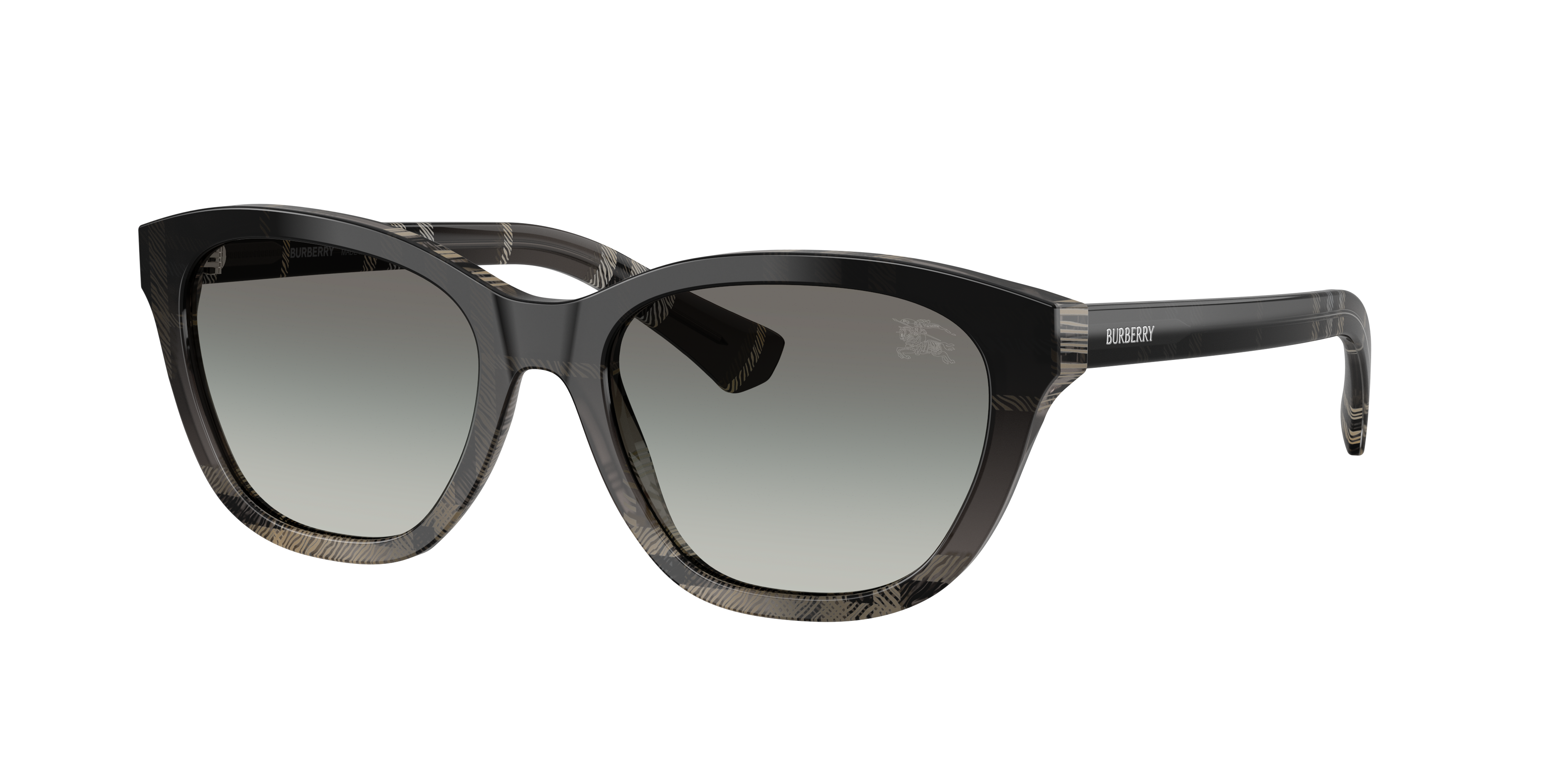 Burberry Woman Sunglass BE4486 -  Frame color: Check Gradient Grey, Lens color: Grey Gradient