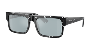 Prada PR 17YS L (49 - 22) with Yellow lenses and Black frame