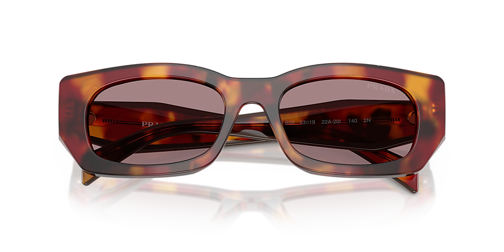 【関税＆送料込み】Prada Pr B55S Sunglasses Prada PR B05S M (53 - 19) with Violet lenses and Tortoise